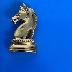 Givenchy chess/horse pin gold tone